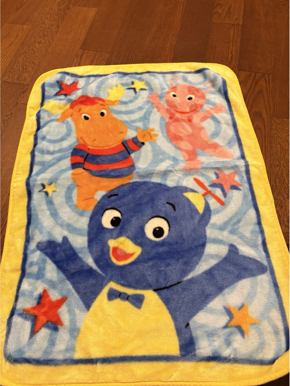 Backyardigans Baby Toddler Throw Blanket Plush Pablo Uniqua Soft Nickelodeon VTG